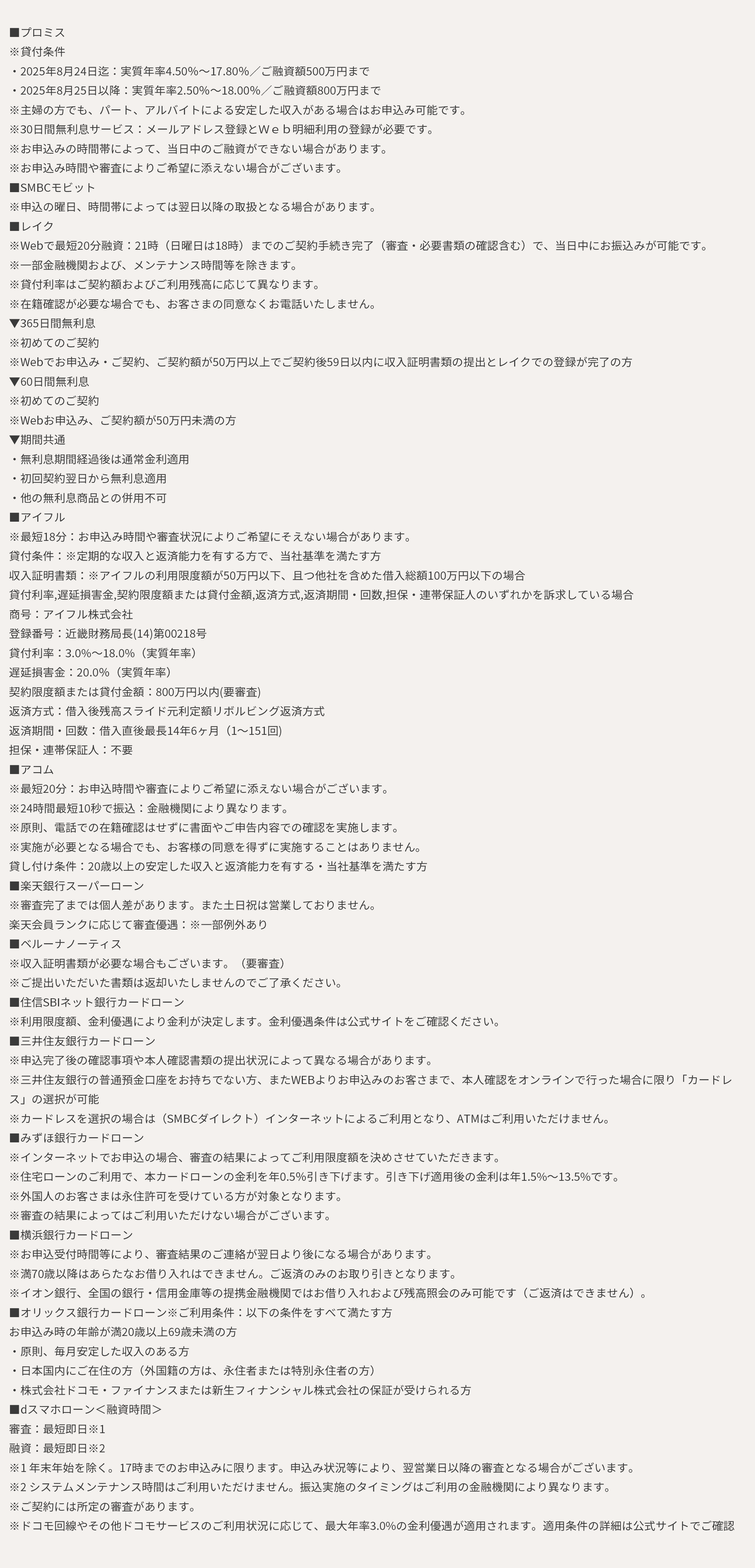 ローン案件の注釈画像