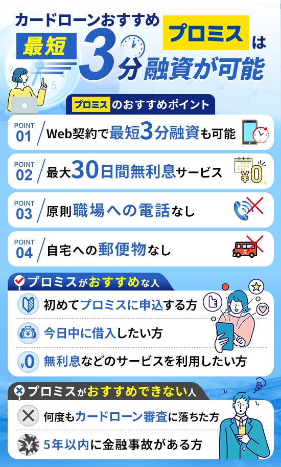 プロミスのおすすめポイント画像